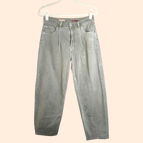 Pilcro Breaker Barrel Leg Jeans Moss - Picture 1 of 8